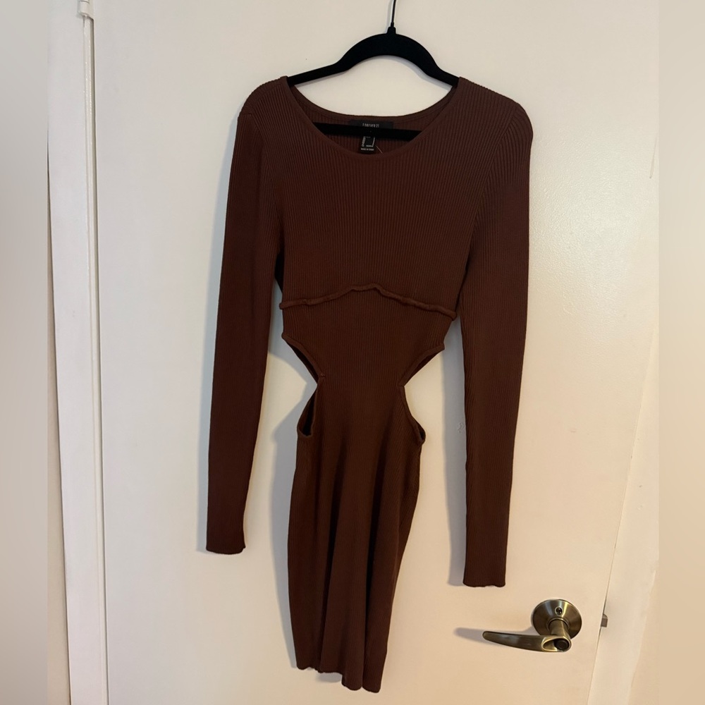 Forever 21 bodycon dress with side cut outs.
